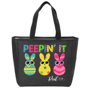 Peepin It Real Men Peeping It Real Zip Tote Bag