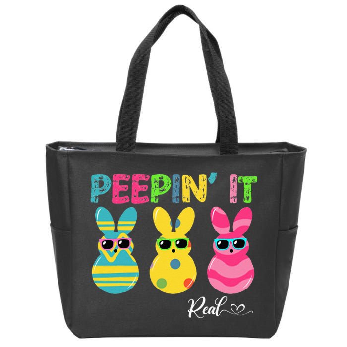 Peepin It Real Men Peeping It Real Zip Tote Bag