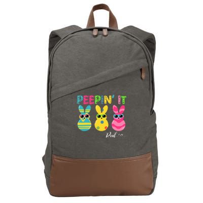 Peepin It Real Men Peeping It Real Cotton Canvas Backpack