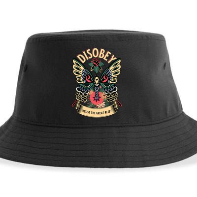 Politically Incorrect Resist The Great Reset Conservative Sustainable Bucket Hat
