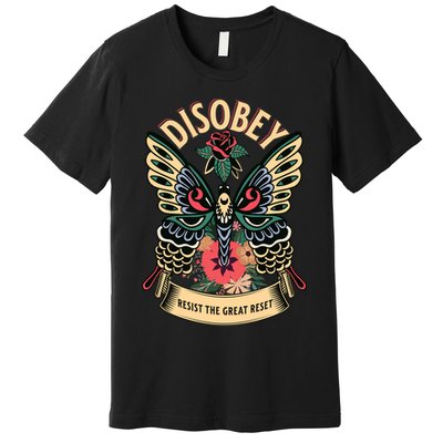 Politically Incorrect Resist The Great Reset Conservative Premium T-Shirt