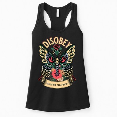 Politically Incorrect Resist The Great Reset Conservative Womens Tank Top