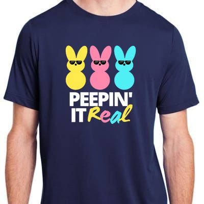 Peepin It Real Easter Day Bunny Adult ChromaSoft Performance T-Shirt