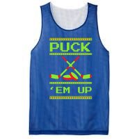 Puck Ice Rink Winter Ice Hockey Christmas Icehockey Puck Funny Gift Mesh Reversible Basketball Jersey Tank