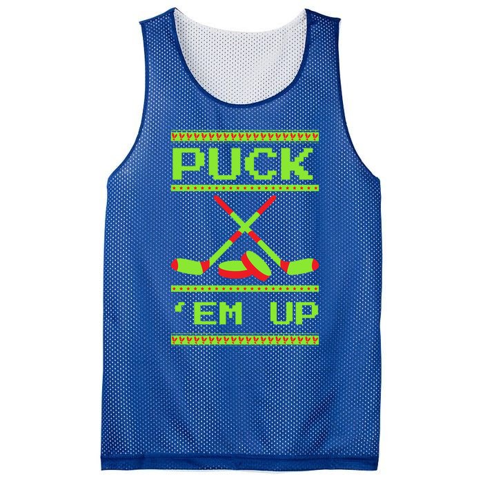 Puck Ice Rink Winter Ice Hockey Christmas Icehockey Puck Funny Gift Mesh Reversible Basketball Jersey Tank