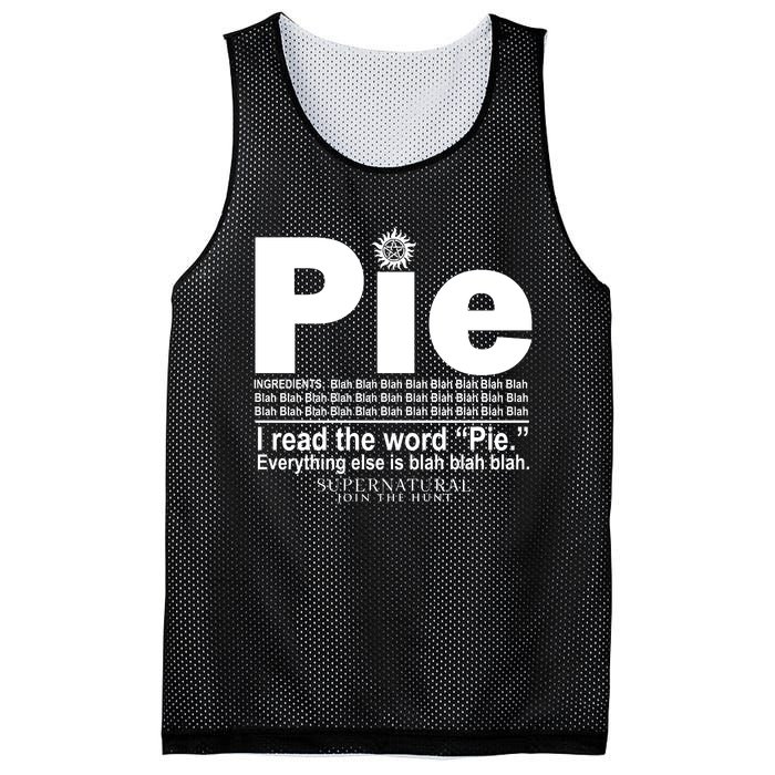 Pie I Read The Word Everything Ales Is Blah Blah Mesh Reversible Basketball Jersey Tank