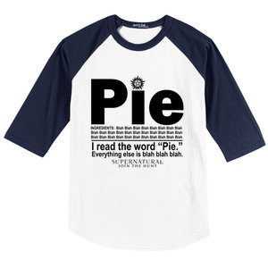 Pie I Read The Word Everything Ales Is Blah Blah Baseball Sleeve Shirt