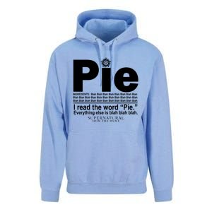 Pie I Read The Word Everything Ales Is Blah Blah Unisex Surf Hoodie