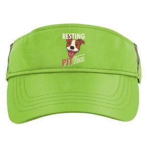 Pitbull Item Resting Pit Face Gift Adult Drive Performance Visor