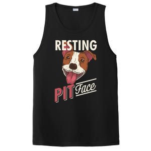 Pitbull Item Resting Pit Face Gift PosiCharge Competitor Tank