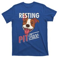 Pitbull Item Resting Pit Face Gift T-Shirt