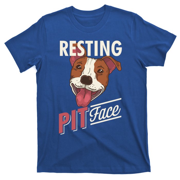 Pitbull Item Resting Pit Face Gift T-Shirt