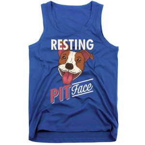 Pitbull Item Resting Pit Face Gift Tank Top