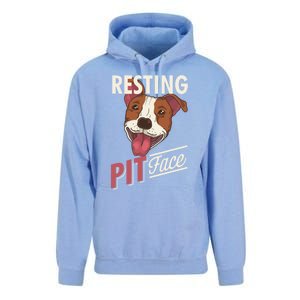 Pitbull Item Resting Pit Face Gift Unisex Surf Hoodie