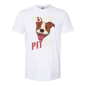 Pitbull Item Resting Pit Face Gift Softstyle CVC T-Shirt