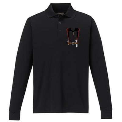 Pirate Costume Uniform Performance Long Sleeve Polo