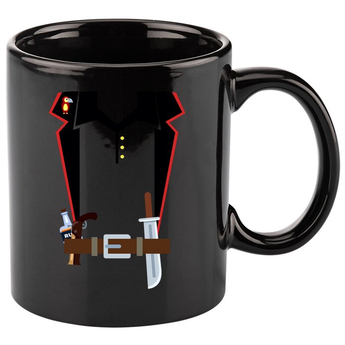 Pirate Costume Uniform 11oz C Handle Ceramic Mug