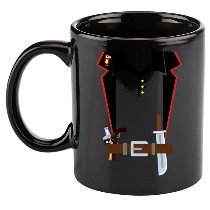 Pirate Costume Uniform 11oz C Handle Ceramic Mug