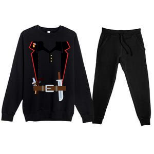 Pirate Costume Uniform Premium Crewneck Sweatsuit Set