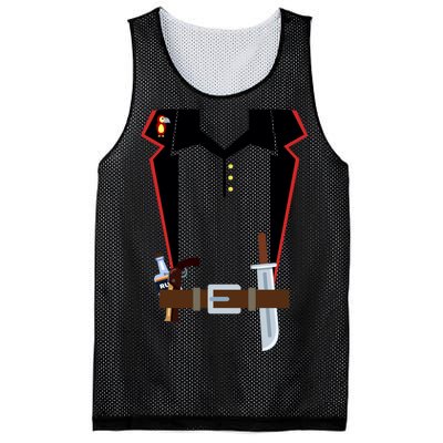 Pirate Costume Uniform Mesh Reversible Basketball Jersey Tank