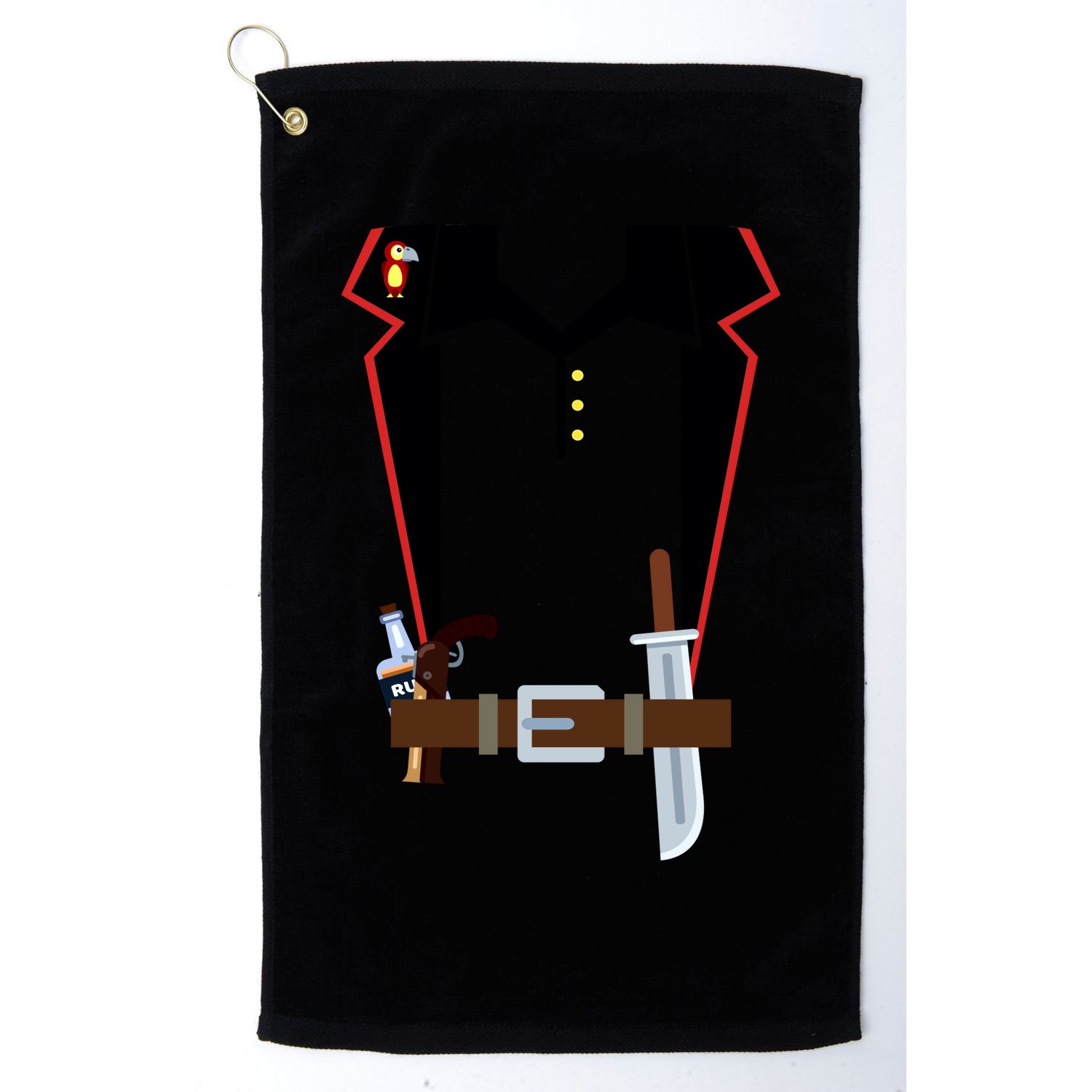 Pirate Costume Uniform Golf Towel