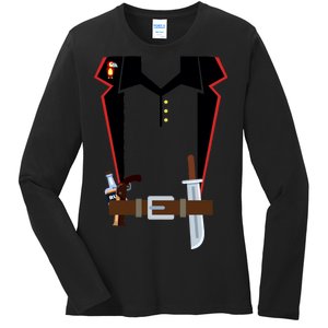 Pirate Costume Uniform Ladies Long Sleeve Shirt