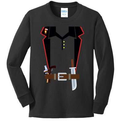 Pirate Costume Uniform Kids Long Sleeve Shirt