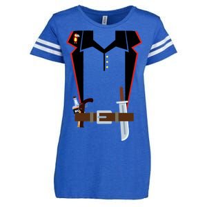 Pirate Costume Uniform Enza Ladies Jersey Football T-Shirt