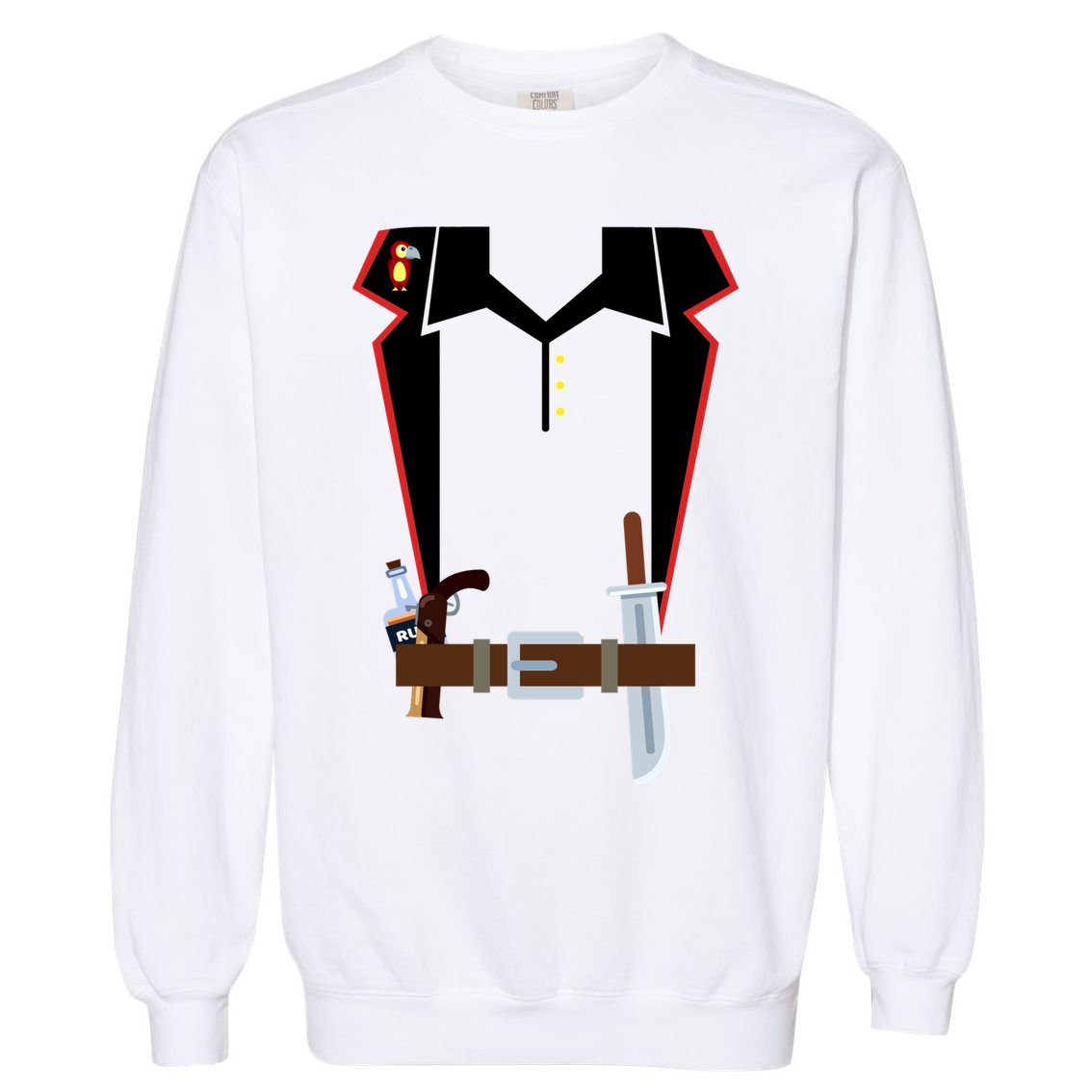 Pirate Costume Uniform Garment-Dyed Sweatshirt