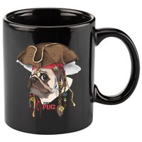 Pirate Pug 11oz C Handle Ceramic Mug