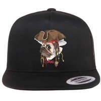 Pirate Pug Flatbill Hat