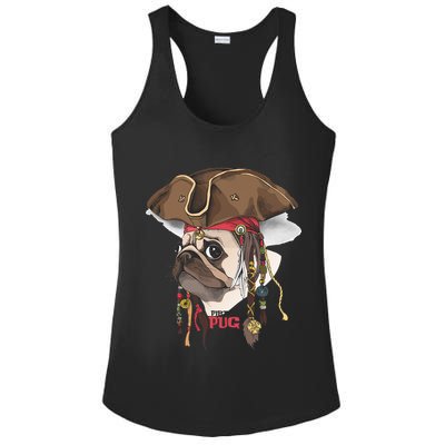 Pirate Pug Ladies PosiCharge Competitor Racerback Tank