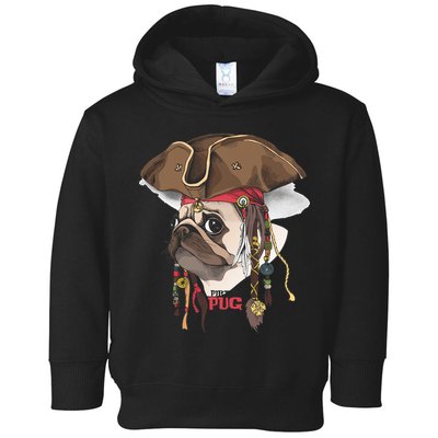Pirate Pug Toddler Hoodie