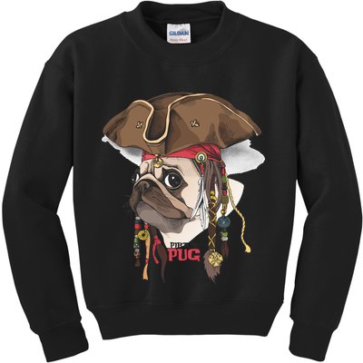 Pirate Pug Kids Sweatshirt