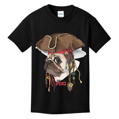 Pirate Pug Kids T-Shirt