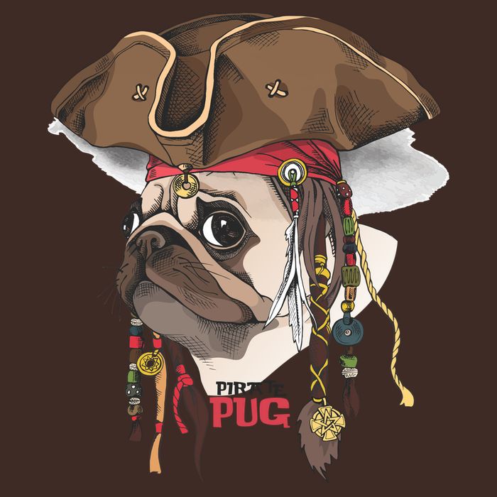 Pirate Pug Performance Shirt