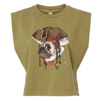 Pirate Pug Garment-Dyed Women's Muscle Tee