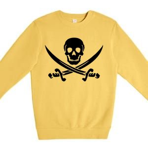 Pirate Skull & Cross Swords Premium Crewneck Sweatshirt