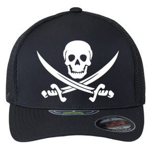 Pirate Skull & Cross Swords Flexfit Unipanel Trucker Cap