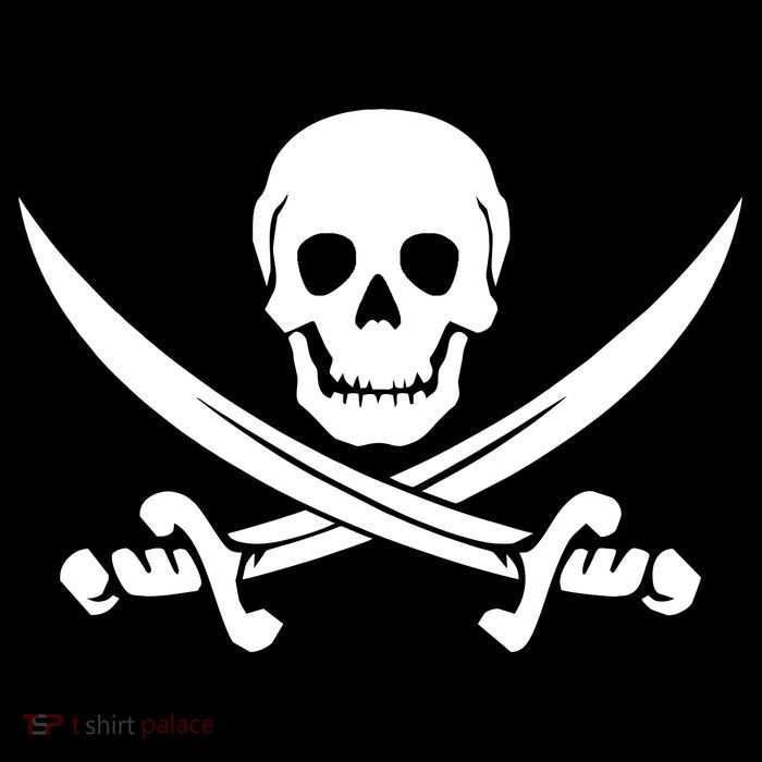 Pirate Skull & Cross Swords Flexfit Unipanel Trucker Cap