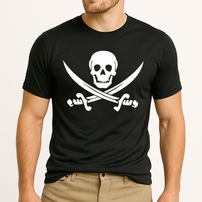 Pirate Skull & Cross Swords Performance Shirt