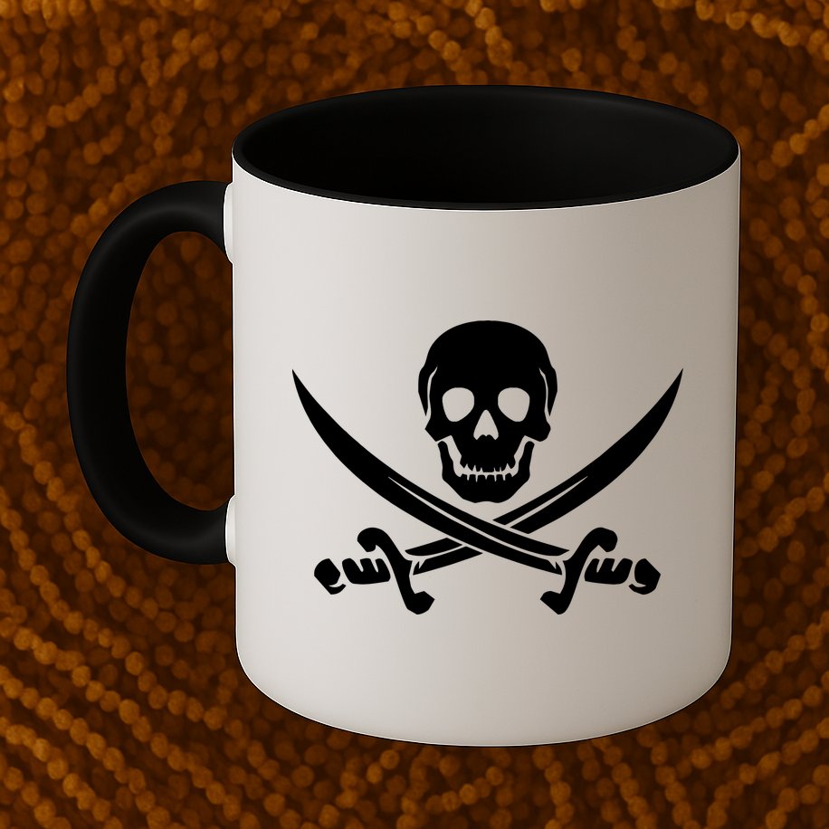 Pirate Skull & Cross Swords Mug