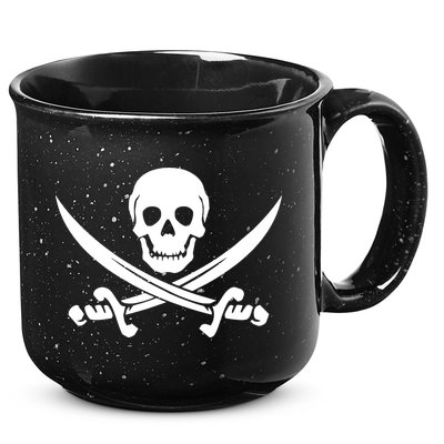 Pirate Skull & Cross Swords 15oz Campfire Ceramic Mug