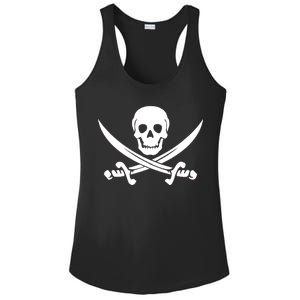 Pirate Skull & Cross Swords Ladies PosiCharge Competitor Racerback Tank