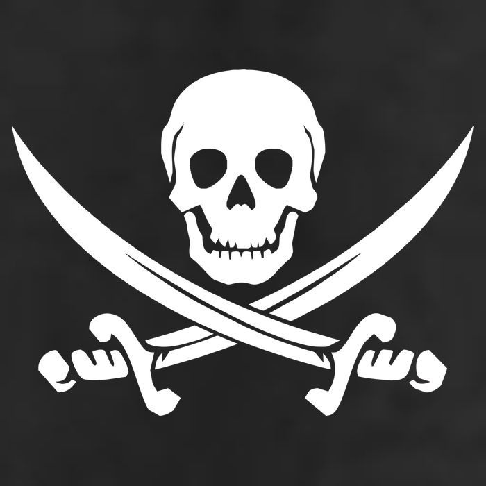 Pirate Skull & Cross Swords 25L Jumbo Tote