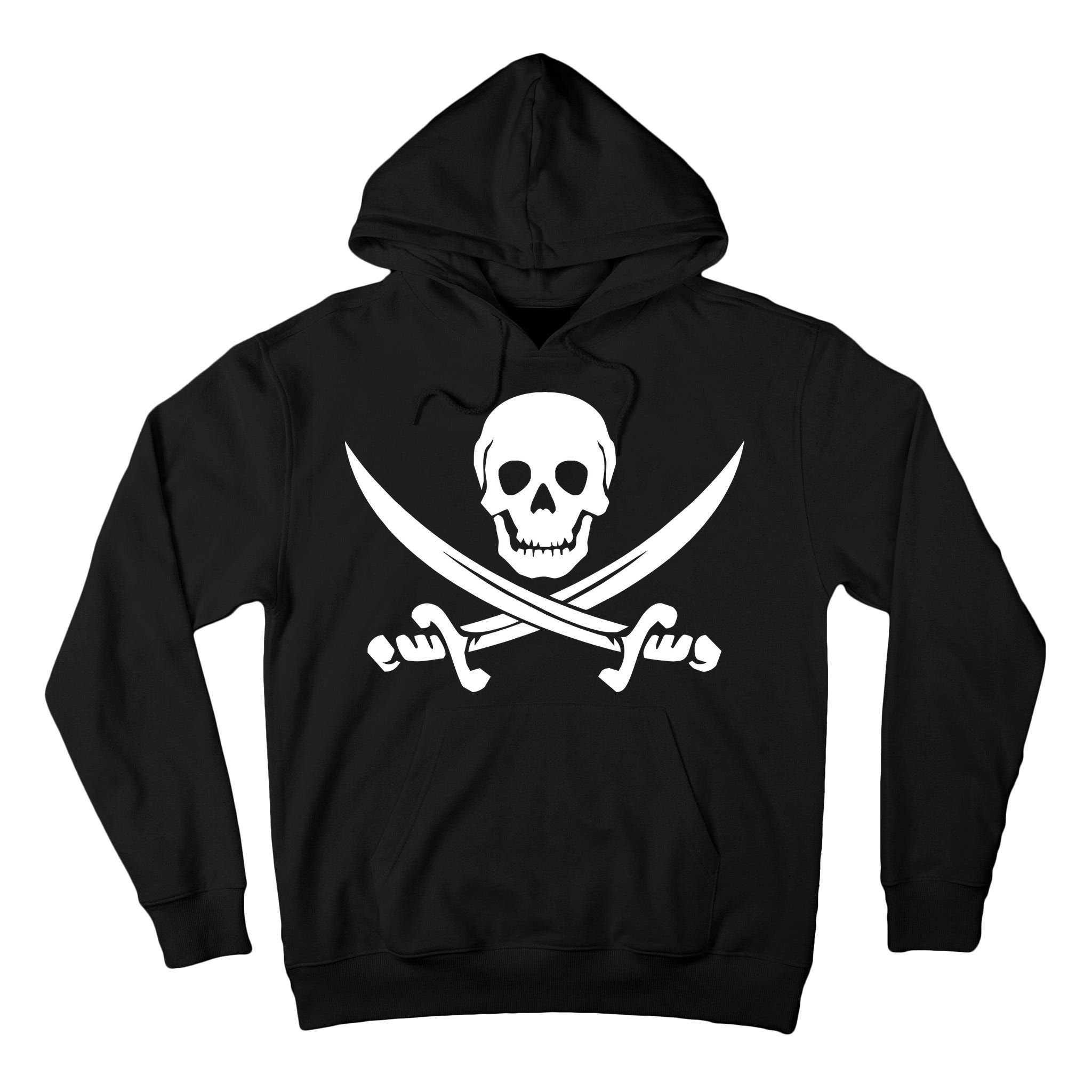 Pirate Skull & Cross Swords Tall Hoodie