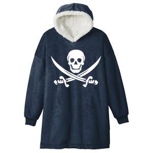 Pirate Skull & Cross Swords Hooded Wearable Blanket