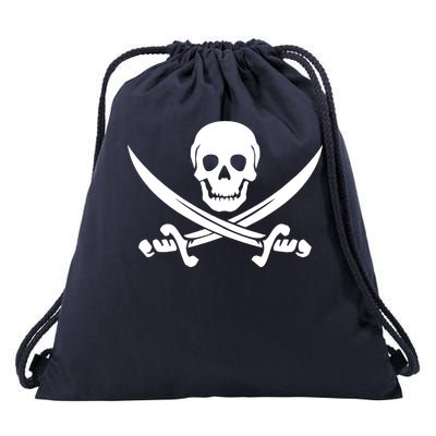 Pirate Skull & Cross Swords Drawstring Bag