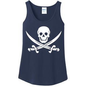 Pirate Skull & Cross Swords Ladies Essential Tank