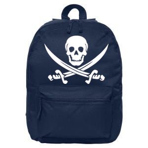 Pirate Skull & Cross Swords 16 in Basic Backpack